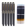 Business Signature Calligraphy Pen 0.7mm Black, Large Refill, Water-Based, for Office Use