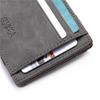 Men Male Pu Leather Small Magic Wallets Zipper Coin Bank Card Case Holder