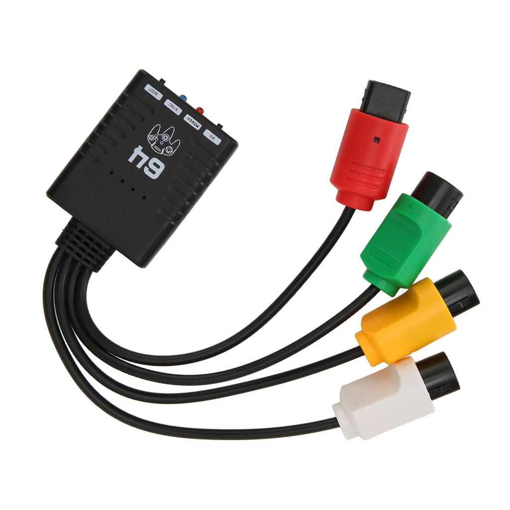 Trådløs kontrolleradapter Støtte 4 spillere Bluetooth-kontrollerkonverter for N64-konsoll for PS3