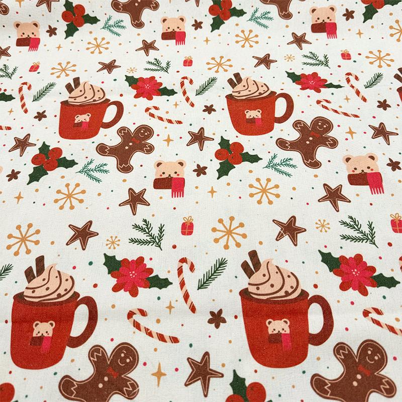 0.5m Encrypt Cotton Linen Children's Day Theme Style Fabric for Tablecloths Door Curtains Decorative Cloth Handmade DIY Fabrics