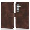 For Samsung Galaxy S25 Wallet Case Double Folded Edge Skin Touch PU Leather Flip Phone Cover