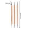 3 Pieces Quilling Tool Indentation Pen Double-end Rhinestones Gem Picker Tracing Transfer Paper for Nail Art Pottery Clay Crafts