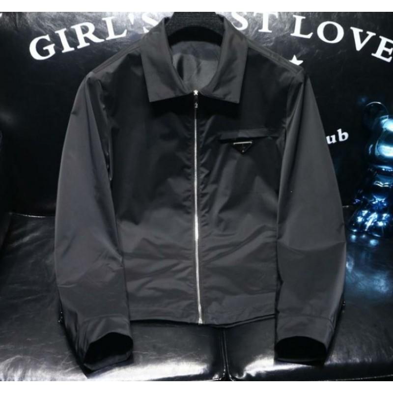 Mens Solid Color Slim Fit Windproof