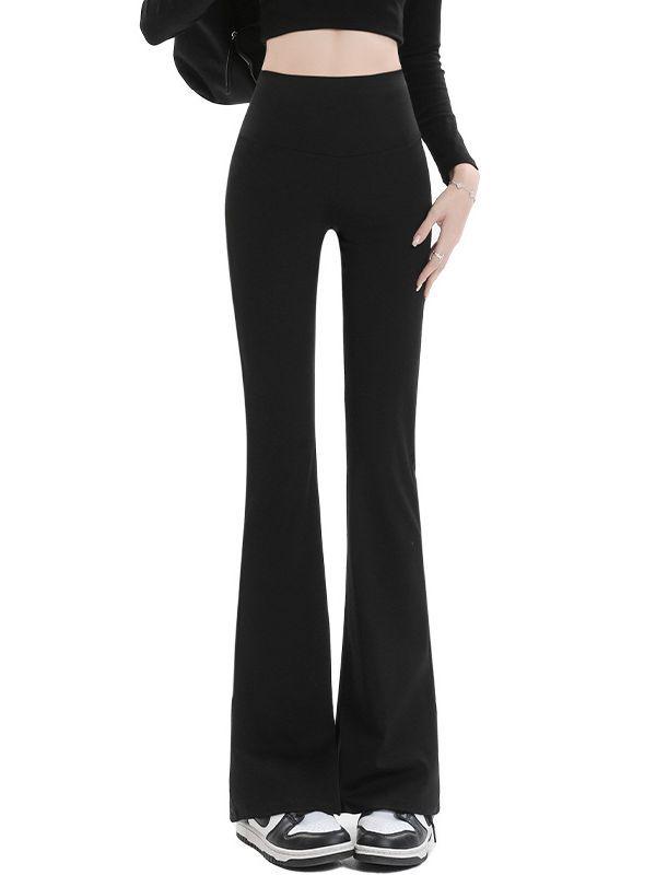 Barbie Hosen mit weitem Bein: Hohe Taille, Hohe Elastizität, Koreanischer Stil Herbst/Winter Leggings für Damen