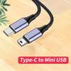 High Speed USB C To USB Charging Cable, Type C Male To USB Male Sync Cable for Camera