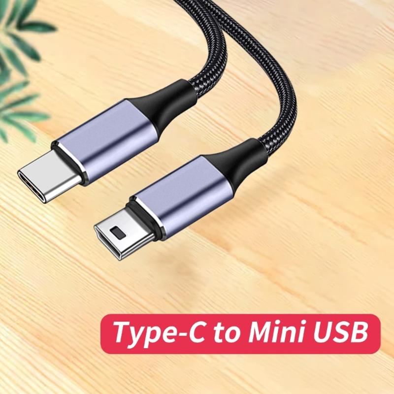 High Speed USB C To USB Charging Cable, Type C Male To USB Male Sync Cable for Camera