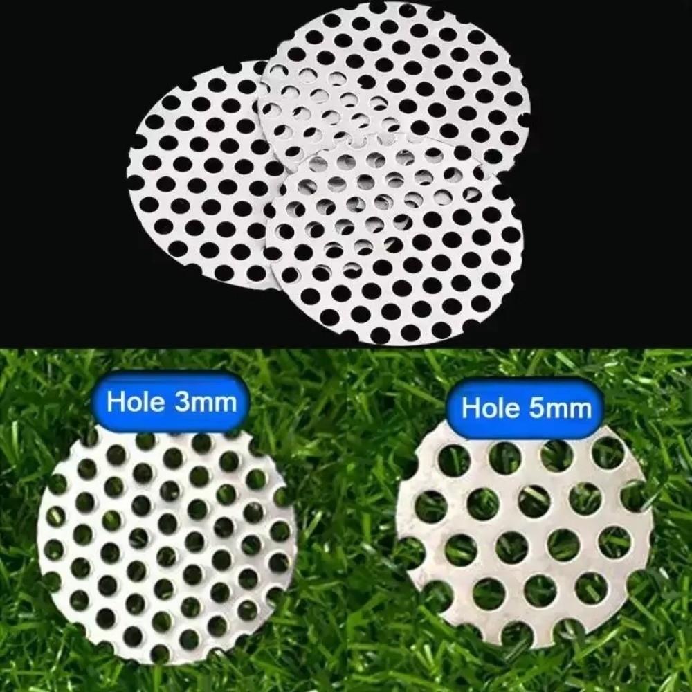 Square/round Perforated Mesh Filter Screen Thicken Bathroom Drain Cover  Kitchen Shower Drain Parts
