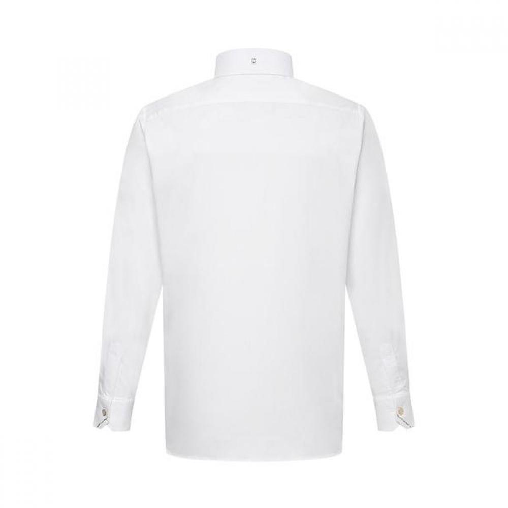 DakS Men S Stretch Solid Comfort Fit Long Sleeve Shirt dma1Shdl212a1