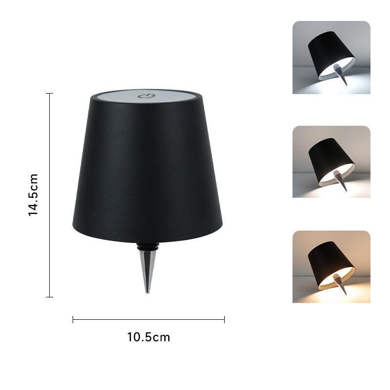 Wireless Wine Bottle Lamp Type-C Charging Touch Control Wine Bottle Light Dimming LED Table Lamp Bar Cafe Atmosphere Night Light