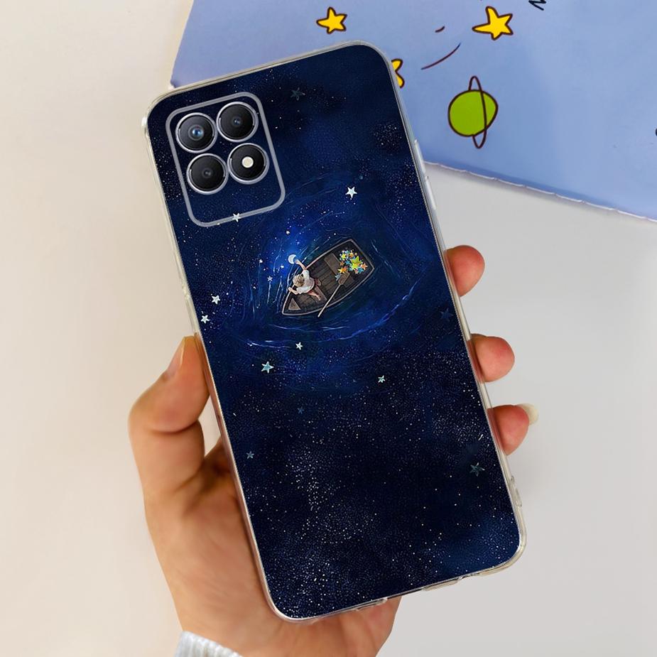 For Realme 8i Case Realme 8 Pro Cute Cartoon Cover Clear Silicone Soft Phone Case For Realme8 Pro Realme 8 5G 8i Back Cover Bags