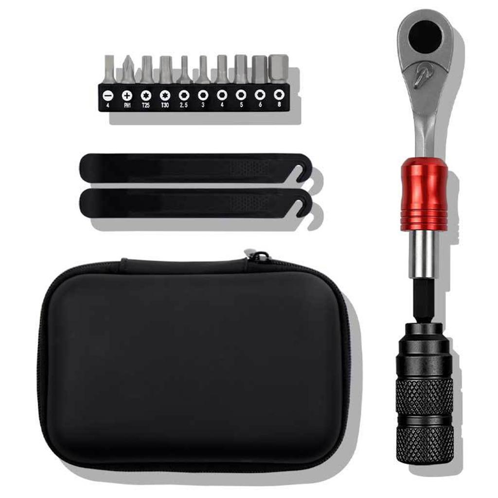 Bike Repair Tool Kit with Ratchet Wrenches Compact Lightweight Multi-Functional Ideal for Bike