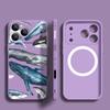 Magnetic For Magsafe Case For iPhone 17 Pro Max Whale Fish Print Soft Silicone Phone Back Cover For iPhone 16 15 14 13 Pro Max 16e 17e