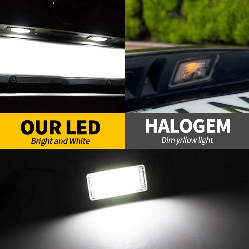 2 pcs Canbus OEM LED License Number Plate Light  For Mercedes Benz Chrysler Crossfire coupe & Cabrio 2004-2008 OEM:2038200066