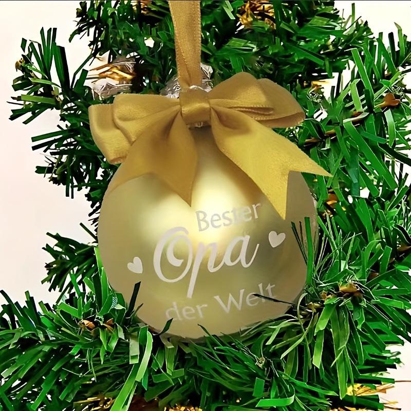 Zibei Christmas Tree Balls: In Memory of Dear Grandparents