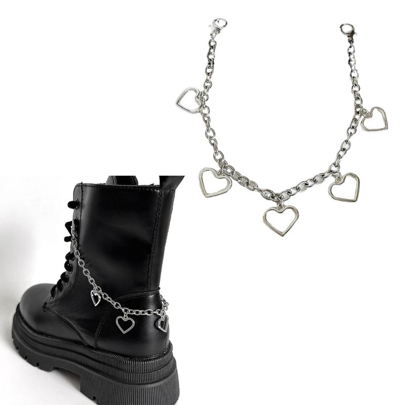 Stylish Shoe Chain Unique Hollow Star Pendant Martins Boots Chains Canvas Shoes Buckles for Casual and Formal Occasions
