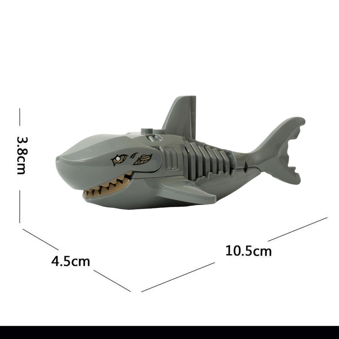 Cross-border Movie Series: Animal, Pirate, Ghost, Shark Building Blocks - Small Particle Assembly Toys