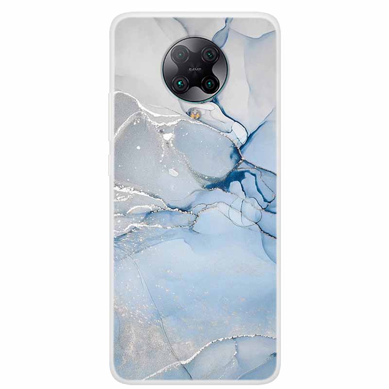 For Poco F2 Pro Case 6.67'' Clear Marble Soft TPU PocoF2 Pro F 2 F2Pro Phone Cover For Xiaomi Poco F2 Pro Shells Cartoon Fundas