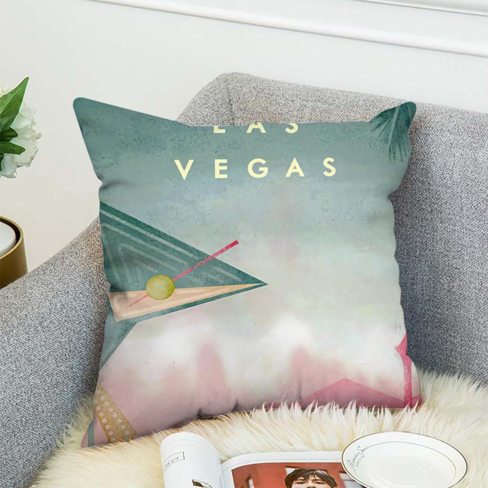 H-Henry Art Pillow Case For Car Sofa Decorative Home Double-sided Print Plush Square Throw Pillow Cushion Cover