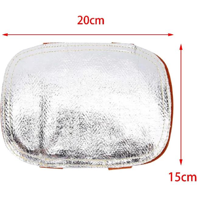 Schweißerhandpad, aluminisiertes Hochtemperatur-Schutzschild für Schweißerofen Industriekessel Schneiden Schmelzen Camping