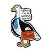 Funny Quotes Enamel Pins Cartoon Animals Goose Cat Brooch Lapel Pin Badge On Backpack Clothing Accessories Fashion Jewelry Gifts