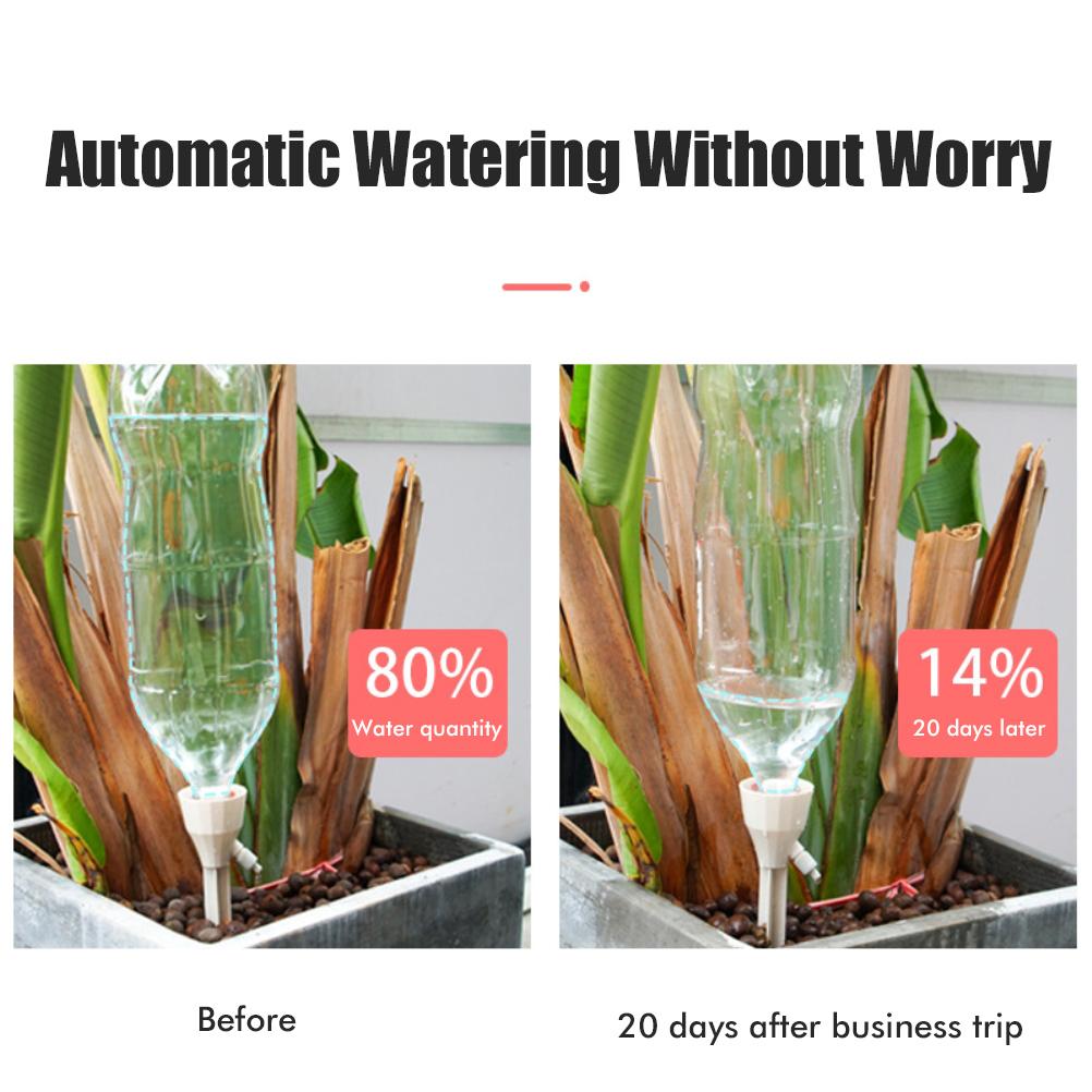 3PCS Plant Drip Irrigation Self Plant Watering System Device With Adjustable Control Valves Switch