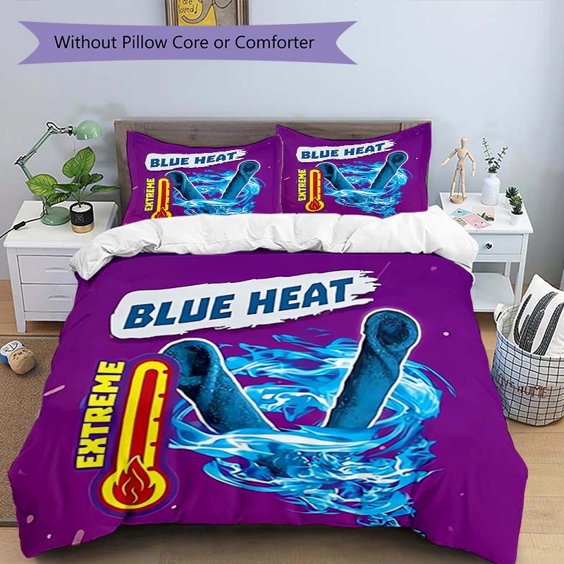 3pcs Takis Fuego Bedding Set Duvet Cover Closure Includes 1 Duvet Cover & 2 Pillowcases, Soft and Comfortable for All Seasons.