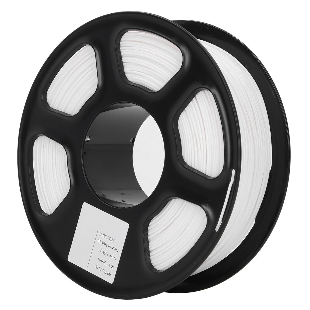 3D Printer Filament 1.75mm 2.2lbs Net Weight 220 to 250 Celsius Pure Color PETG Filament for Refilling Replacement