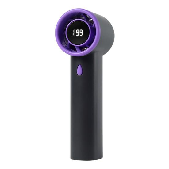 Portable Small Fan USB Charging LCD Display High-Speed Brushless Motor Digital Display Screen