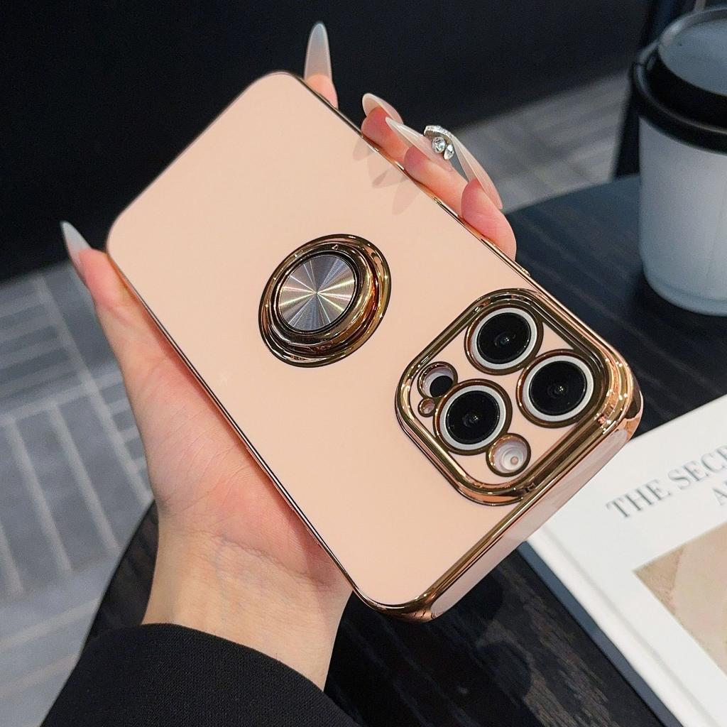 The Apple 16 Phone Case Ring Stand Is Suitable for The IPhone15 High-end Feel 14ProMax Protective Case