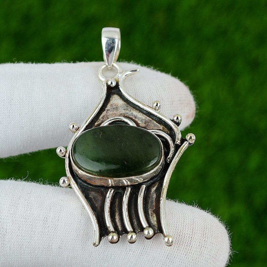 Gift For Women Jewelry Pendant 925 Sterling Silver Natural Vasonite Gemstone