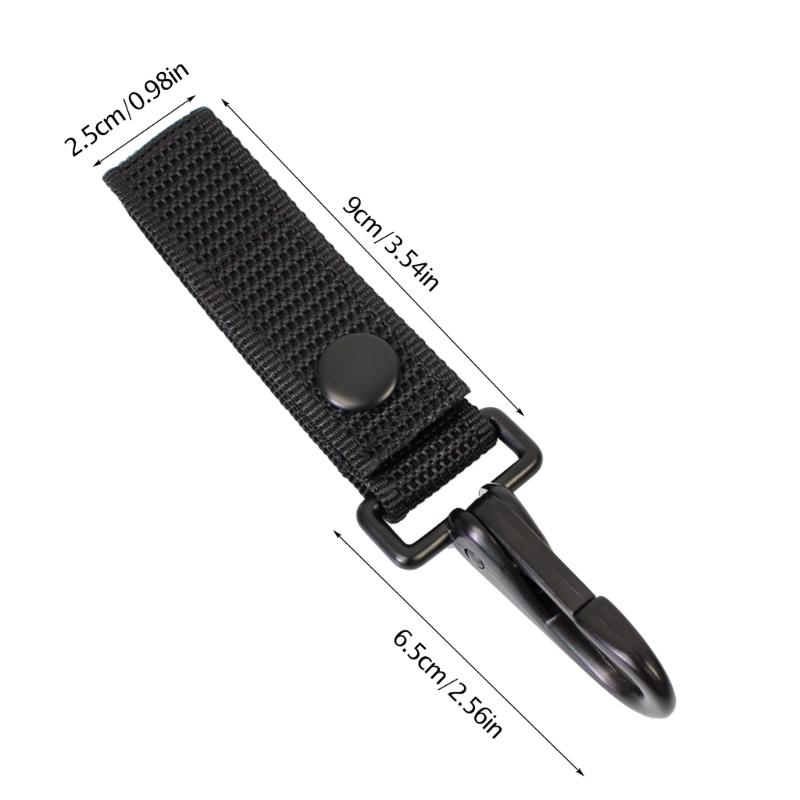 Belt Clip Webbing Buckle Strap Belt for Key Rings Keychain Hook Backpacking Camp
