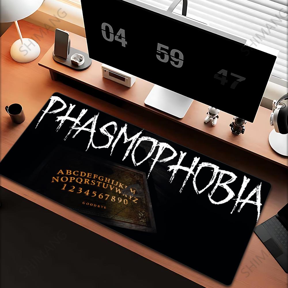 Podkładka pod mysz Antypoślizgowa Gumowa Krawędź blokująca podkładki pod mysz Maty do gry Wielostopniowa gra horrorowa Phasmophobia dla laptopa PC komputera