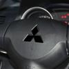 Auto ABS Stuurwiel Decoratieve Stickers Badge Auto Accessoires Voor Mitsubishi 9 Ralliart X EX ASX L200 Colt Outlander Lancer