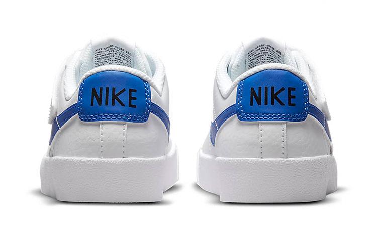 Nike Blazer 77 Ammortizzazione Antiscivolo Resistente all'Abrasione Scarpe da Skateboard Basse per Bambini Bianco Blu DA4075-104