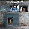 Waterproof Cat House Outdoor Insulation Cat Houses Warm Pet Cats Heating Bed Foldable Portable Waterproof Safety Cats Houses