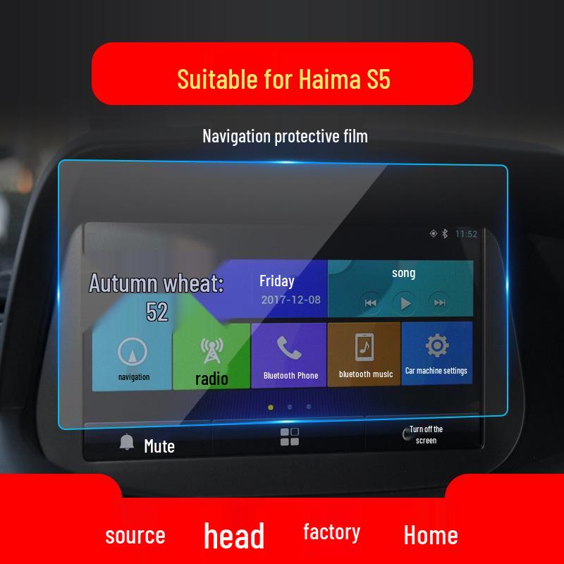 Haima S5/F5 Mittelschutzfolie – 23 Modelle kompatibel, gehärtet 6P, 8S Innenraum-Autozubehör.