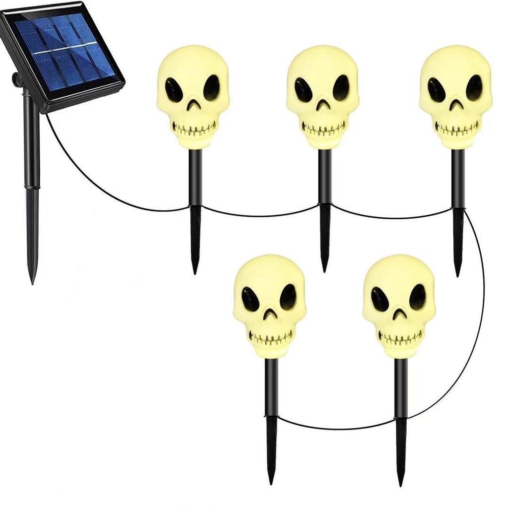 Halloween Solar Pumpkin and Ghost Outdoor Waterproof Garden Lights