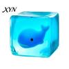 Cube Sensory Toy Glow-in-the-Dark Stress Toy, Relief Squeeze Marine Animal Balls Clear with Luminous Sea Inside Transparent