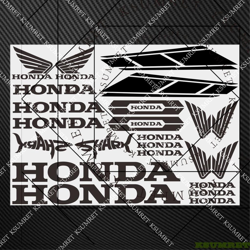 AAAHS1 For Honda Stickers Motorcycle Sticker Decals Helmet Logo Moto Tank