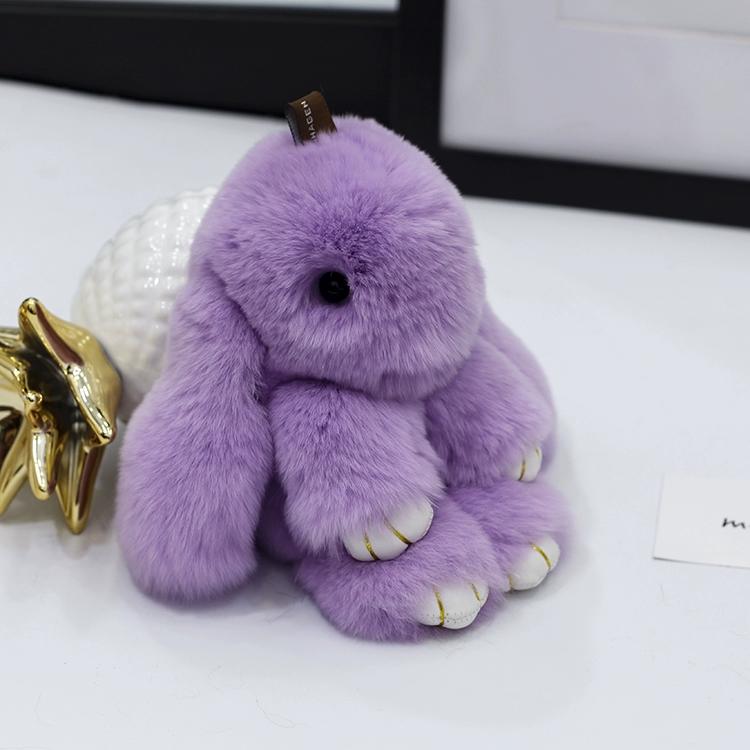 

Плюшевый кролик Play Dead из натурального меха кролика рекс, подвеска-кролик, подвеска для сумки, брелок-кролик Mengmeng для автомобиля