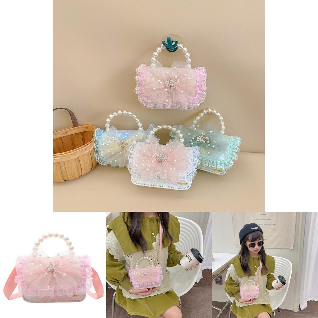 Stylish And Cute Girls Handbag Fashionable Children's Crossbody Bag With Bow Design