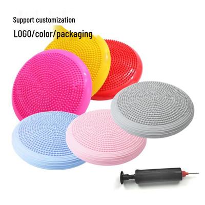 Tappetino per l'Equilibrio Yoga Multicolore Antideflagrante - Gonfiabile, Trainer Soft Step Azionato a Pedale e Cuscino Massaggiante