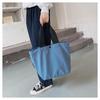 Bitcuem Tote Bag for Men and Women, Lightweight, A4 Size, Nylon, Large Capacity, 2-Way, Perfect for Commuting, School, Travel, Shopping, and Walking