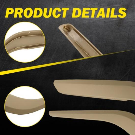 Left & Right Inner Door Handle Pull Panel Trim Beige for BMW X1 E84 2009-2015 I