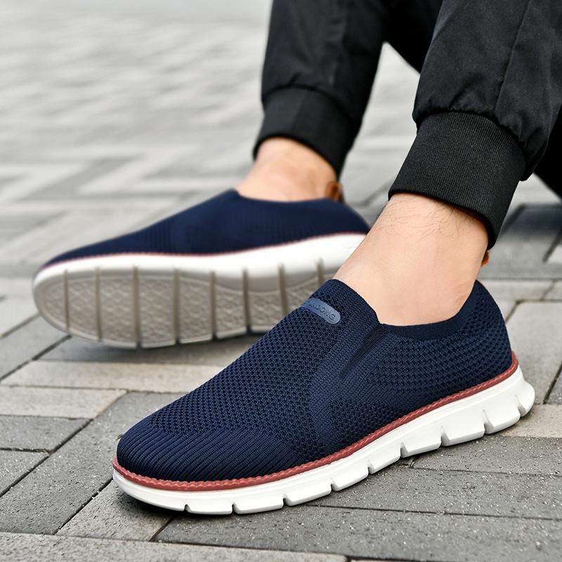 Men's Casual Dress Sneakers Oxfords Business*Mesh Breathable Walking Shoes Comfortable Fashion Flat Sport Tennis Large Size40-48