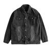 Men's Multi-Pocket Ripped Denim Jacket - Spring/Autumn, Trendy American Retro Street Style