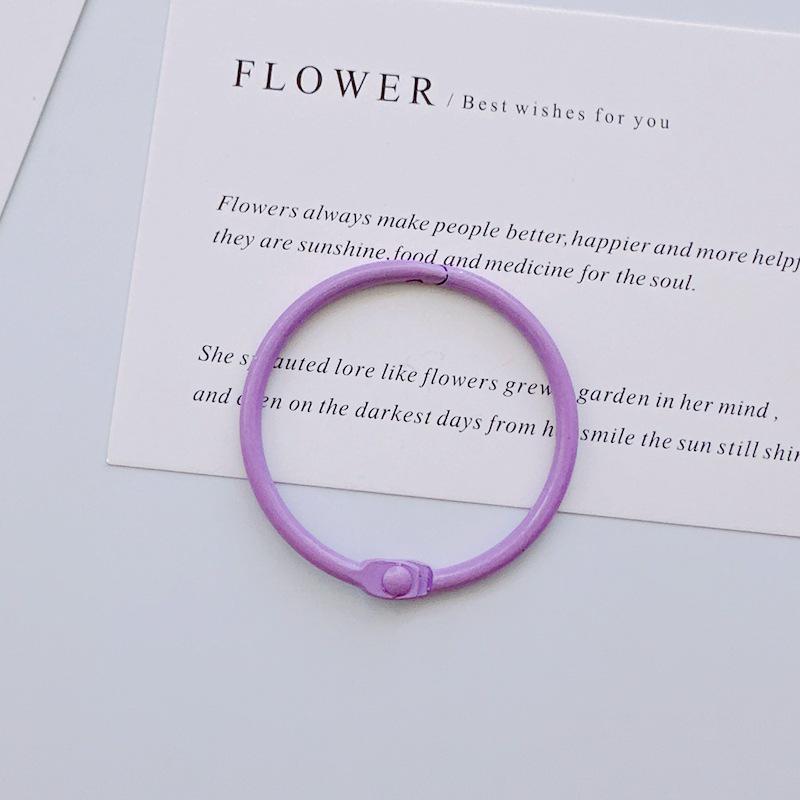 45mm Colored Macaron Keychain Ring: DIY Jewelry & Book Page Accessory