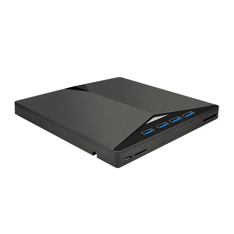 USB 3.0 Typ C Externes DVD RW CD Optisches Laufwerk 7-in-1 Schubladen-Typ DVD Brenner Recorder Reader Player für Laptop PC Desktop IMacs