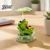 Desktop Wipstoel Kikker Panda Beeldje Schattige Hars Bobbel Decor met Lotusblad Ontwerp Creatief Kantoor Stressverlichting Bureau Ornament voor Auto