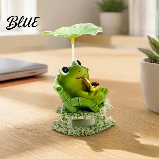 Desktop Wipstoel Kikker Panda Beeldje Schattige Hars Bobbel Decor met Lotusblad Ontwerp Creatief Kantoor Stressverlichting Bureau Ornament voor Auto